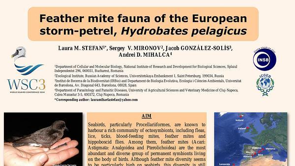 Feather mite fauna of the European storm-petrel, Hydrobates pelagicus