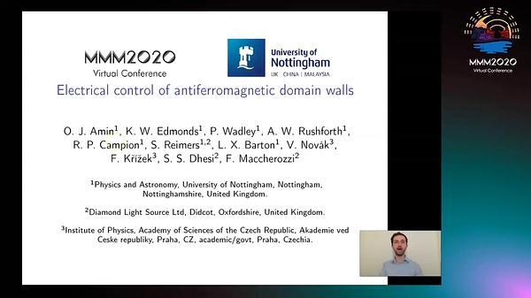 Electrical control of antiferromagnetic domain walls