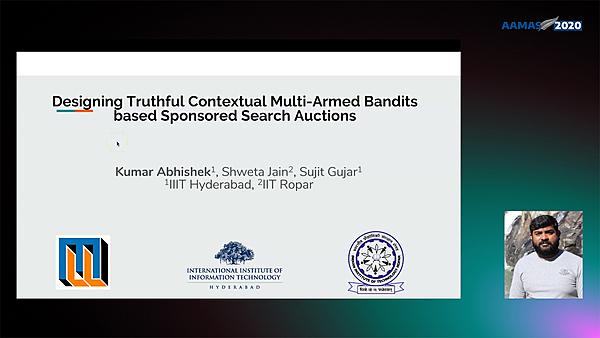 Designing Truthful Contexual Multi-Armed Bandits based Sponsored Search Auctions
