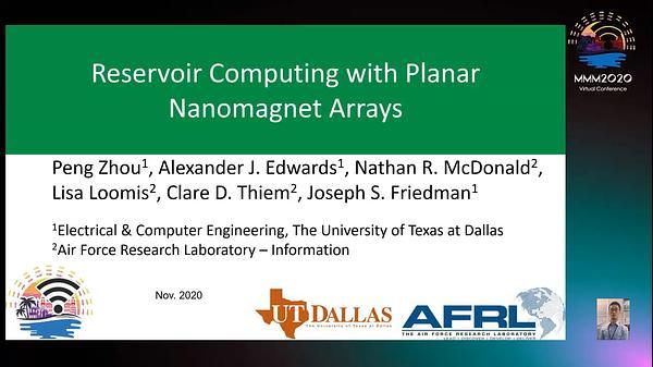Reservoir Computing with Planar Nanomagnet Arrays