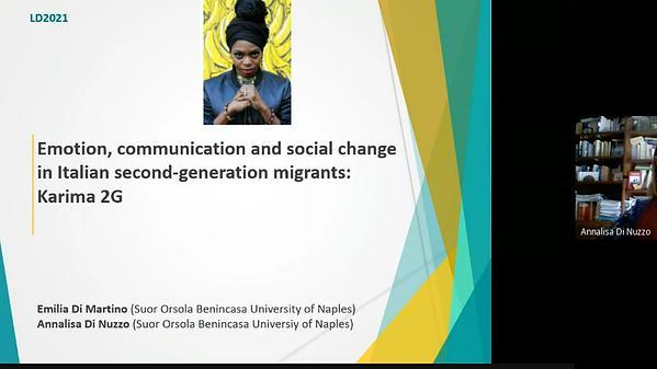 Emotion, communication and social change in Italian second-generation migrants: Karima 2G
