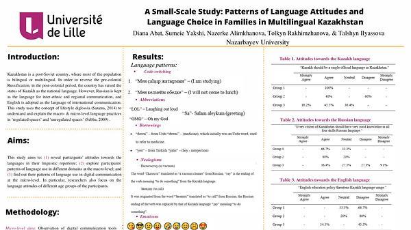 A Small-Scale Study: Patterns of Language Choice in Families in Multilingual Kazakhstan