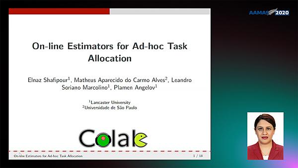 On-line Estimators for Ad-hoc Task Allocation