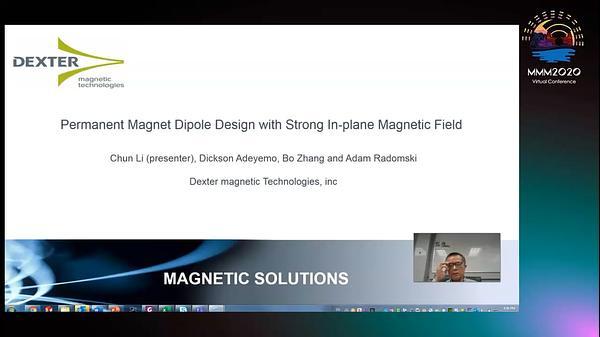 Permanent Magnet Dipole Design with Strong In-plane Magnetic Field