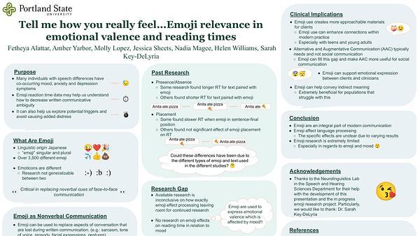 Tell me how you really feel: Emoji relevance in emotional valence and reading times