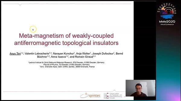 Meta-Magnetism of Weakly-Coupled Antiferromagnetic Topological Insulators