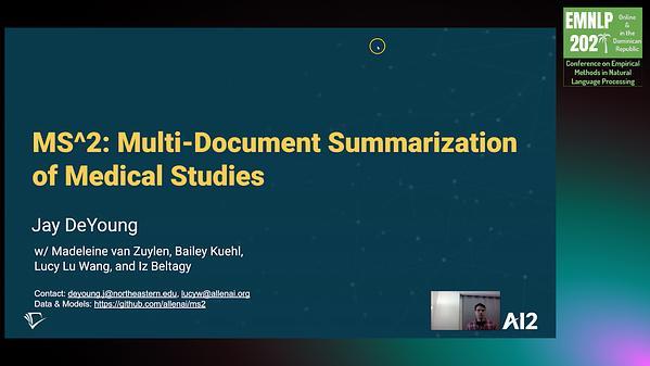 Multi-Document Summarization of Medical Studies