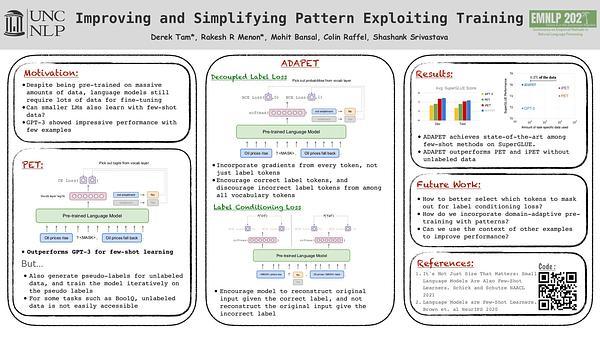 Improving and Simplifying Pattern Exploiting Training