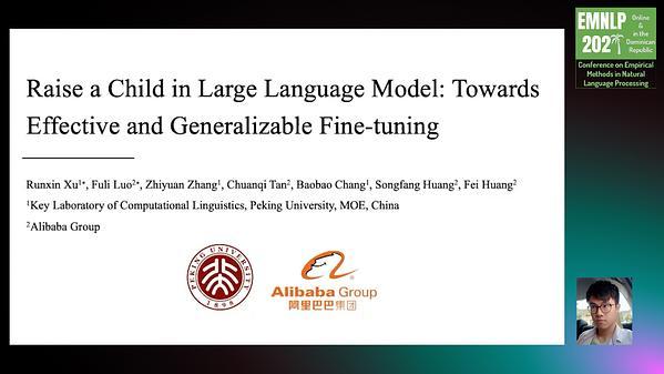 Raise a Child in Large Language Model: Towards Effective and Generalizable Fine-tuning