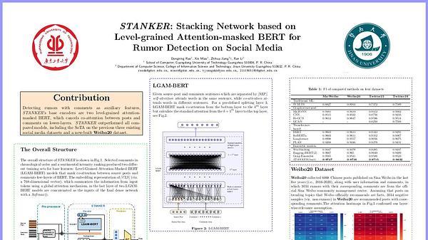 STANKER: Stacking Network based on Level-grained Attention-masked BERT for Rumor Detection on Social Media