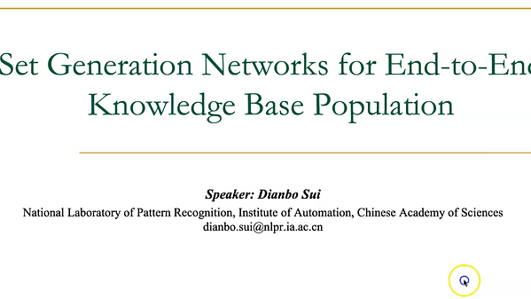 Set Generation Networks for End-to-End Knowledge Base Population
