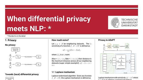 When differential privacy meets NLP: The devil is in the detail