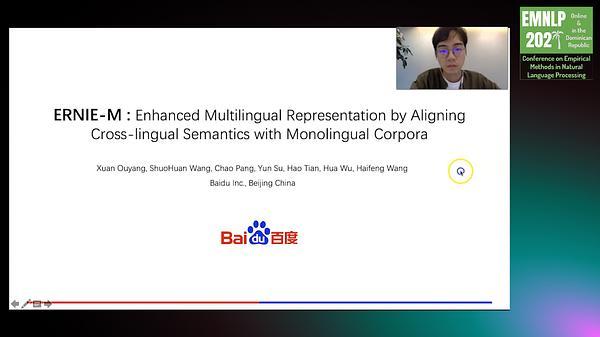 ERNIE-M: Enhanced Multilingual Representation by Aligning Cross-lingual Semantics with Monolingual Corpora