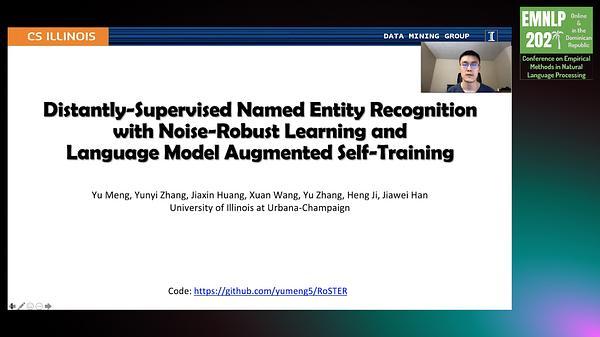 Distantly-Supervised Named Entity Recognition with Noise-Robust Learning and Language Model Augmented Self-Training