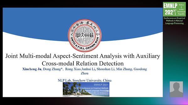 Joint Multi-modal Aspect-Sentiment Analysis with Auxiliary Cross-modal Relation Detection