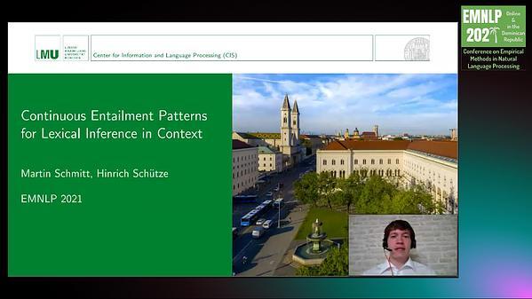 Continuous Entailment Patterns for Lexical Inference in Context