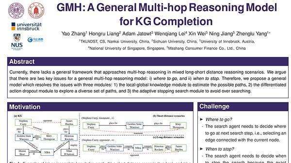 GMH: A General Multi-hop Reasoning Model for KG Completion