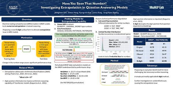 Have You Seen That Number? Investigating Extrapolation in Question Answering Models