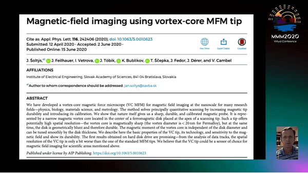 New Vortex Core Probe for Magnetic Force Microscopy