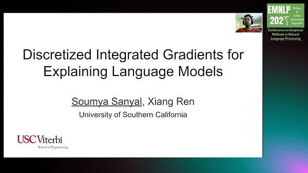 Discretized Integrated Gradients for Explaining Language Models