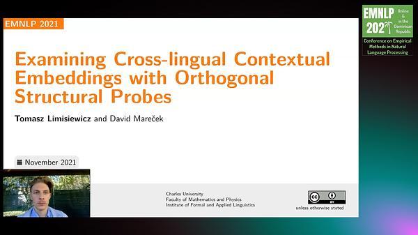 Examining Cross-lingual Contextual Embeddings with Orthogonal Structural Probes