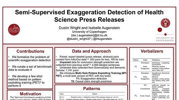Semi-Supervised Exaggeration Detection of Health Science Press Releases