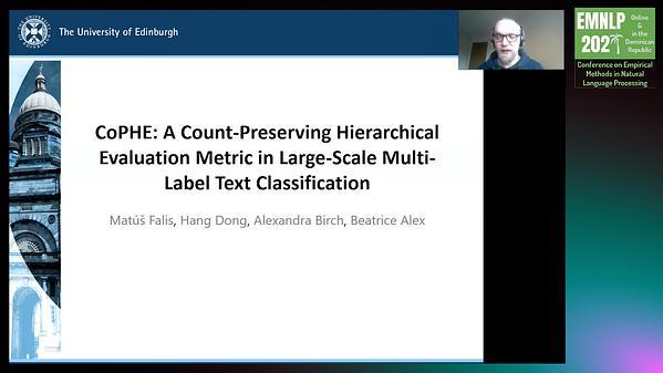 CoPHE: A Count-Preserving Hierarchical Evaluation Metric in Large-Scale Multi-Label Text Classification