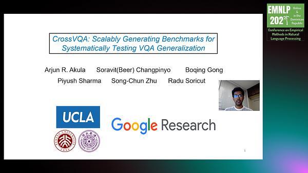 CrossVQA: Scalably Generating Benchmarks for Systematically Testing VQA Generalization