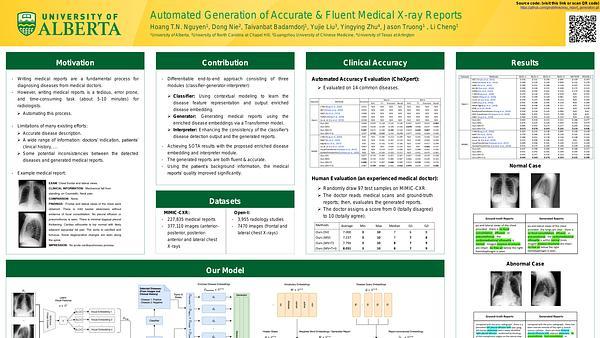Automated Generation of Accurate & Fluent Medical X-ray Reports