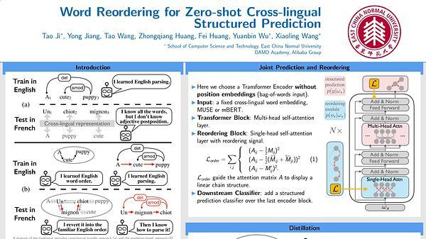 Word Reordering for Zero-shot Cross-lingual Structured Prediction