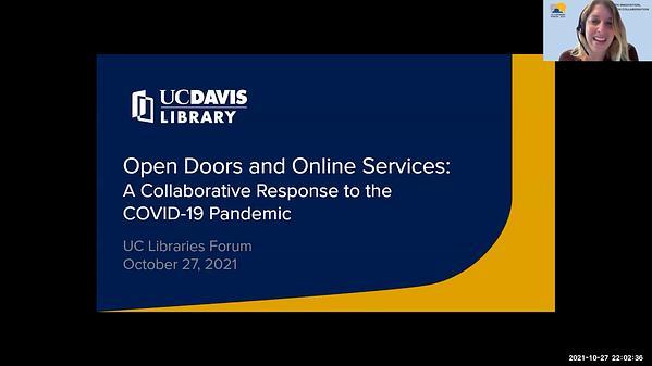Open Doors and Online Services: A Collaborative Response to the COVID-19 Pandemic;