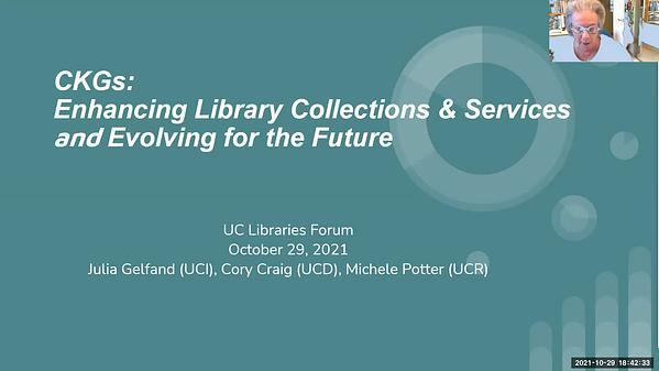CKGs: Enhancing Library Collections & Services & Evolving for the Future;