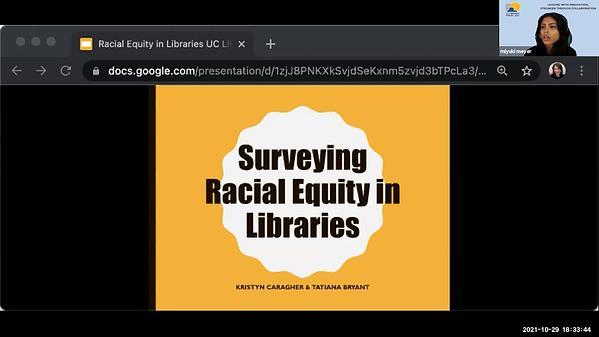 Surveying Racial Equity in Libraries;