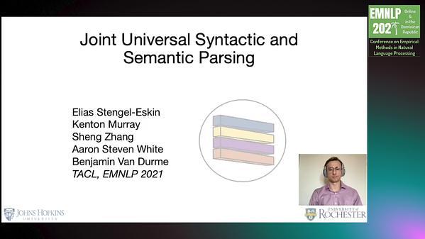 Joint Universal Syntactic and Semantic Parsing