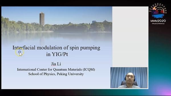 Interfacial modulation of the spin pumping in YIG/Pt