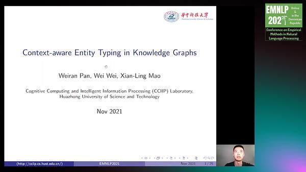 Context-aware Entity Typing in Knowledge Graphs