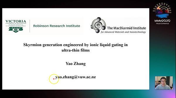 Skyrmion generation by ionic liquid gating in ultra-thin films