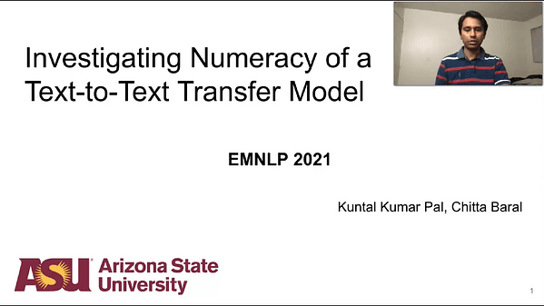 Investigating Numeracy Learning Ability of a Text-to-Text Transfer Model