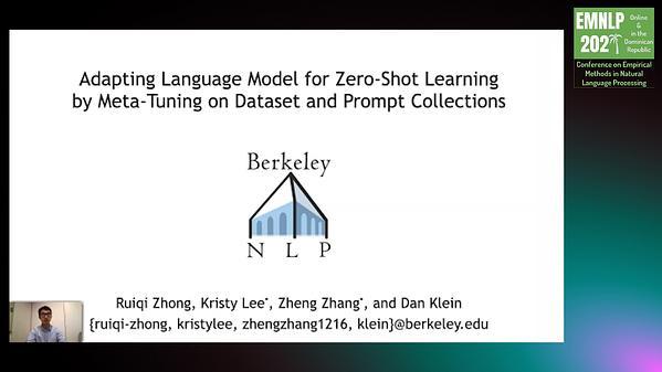 Adapting Language Models for Zero-shot Learning by Meta-tuning on Dataset and Prompt Collections