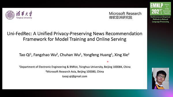 Uni-FedRec: A Unified Privacy-Preserving News Recommendation Framework for Model Training and Online Serving