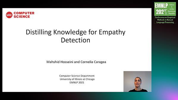 Distilling Knowledge for Empathy Detection