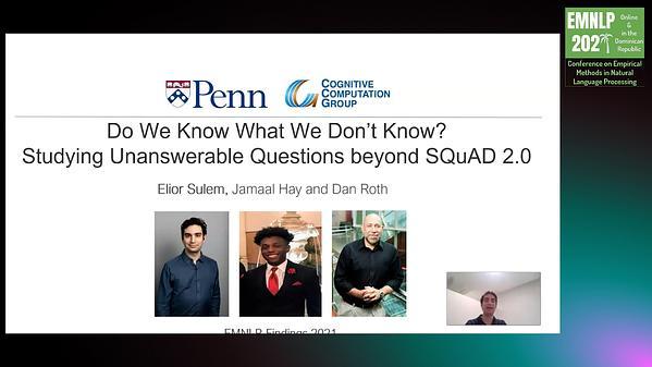 Do We Know What We Don’t Know? Studying Unanswerable Questions beyond SQuAD 2.0