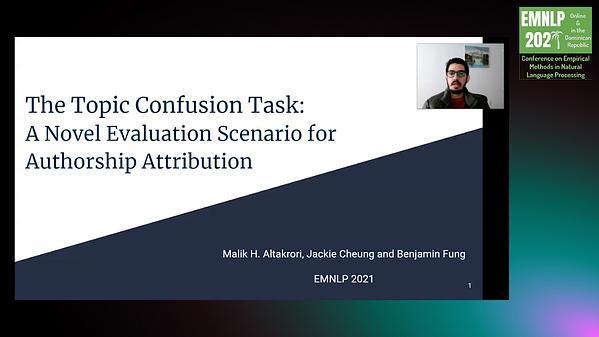 The Topic Confusion Task: A Novel Evaluation Scenario for Authorship Attribution