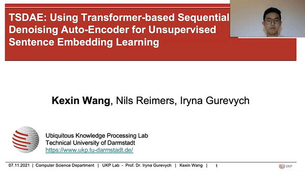 TSDAE: Using Transformer-based Sequential Denoising Auto-Encoderfor Unsupervised Sentence Embedding Learning