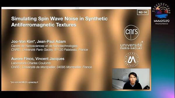 Simulating Spin Wave Noise in Synthetic Antiferromagnetic Textures