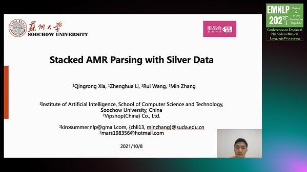 Stacked AMR Parsing with Silver Data