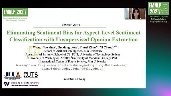 Eliminating Sentiment Bias for Aspect-Level Sentiment Classification with Unsupervised Opinion Extraction