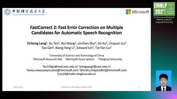 FastCorrect 2: Fast Error Correction on Multiple Candidates for Automatic Speech Recognition