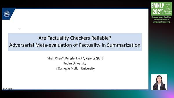 Are Factuality Checkers Reliable? Adversarial Meta-evaluation of Factuality in Summarization