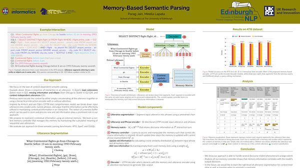 Memory-Based Semantic Parsing